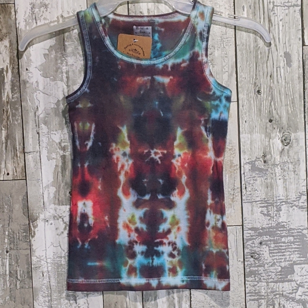 Kids Size 6 "Reflection" Tie-Dye Tank Top